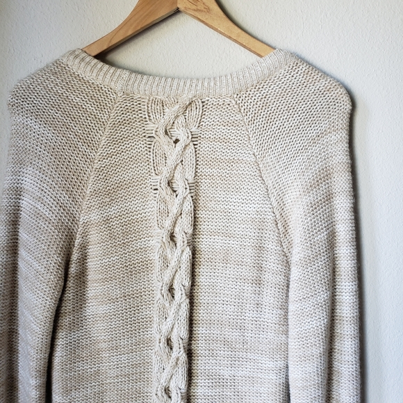 ❗SOLD❗Billabong Beige Knit Long Cardigan - Picture 4 of 8